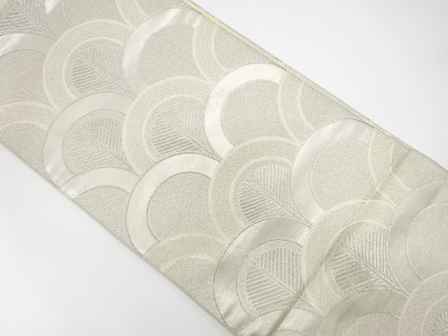 JAPANESE KIMONO / ANTIQUE FUKURO OBI / SILK / WOVEN YOUNG PINE